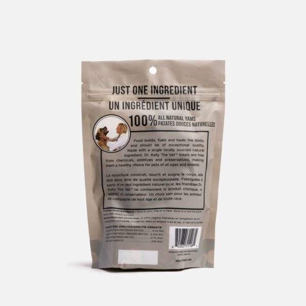 4 Pack - Dr. Kelly The Vet 100% Natural Dog Treats - Yam - Image 4